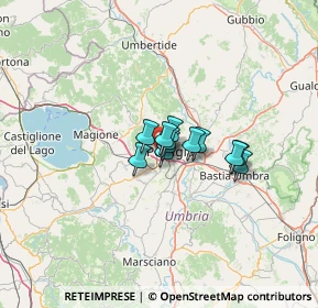 Mappa Via cortonese str trasimeno ovest, 06127 Perugia PG, Italia (6.55667)