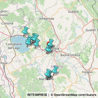Mappa Via cortonese str trasimeno ovest, 06127 Perugia PG, Italia (13.89357)