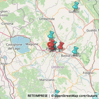 Mappa Via cortonese str trasimeno ovest, 06127 Perugia PG, Italia (18.85909)