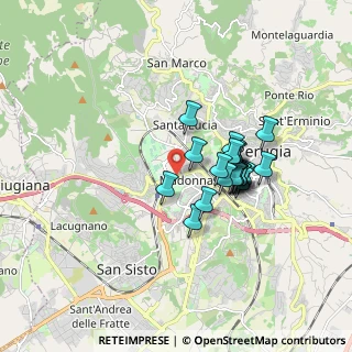 Mappa Via cortonese str trasimeno ovest, 06127 Perugia PG, Italia (1.393)