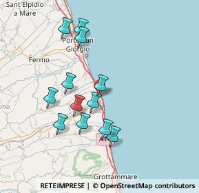 Mappa Via Aprutina, 63824 Marina di Altidona FM, Italia (7.03583)