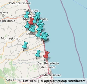 Mappa Via Aprutina, 63824 Marina di Altidona FM, Italia (10.98611)