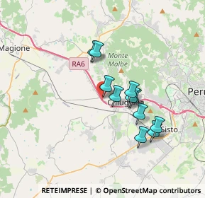Mappa Via Pablo Neruda, 06073 Corciano PG, Italia (2.91727)