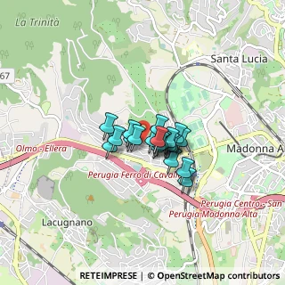 Mappa Via Ferdinando Gregorovius, 06127 Perugia PG, Italia (0.4545)