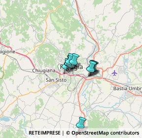 Mappa Piazza Partigiani, 06121 Perugia PG, Italia (3.51182)