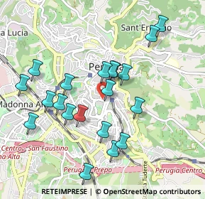 Mappa Piazza Partigiani, 06121 Perugia PG, Italia (0.9725)