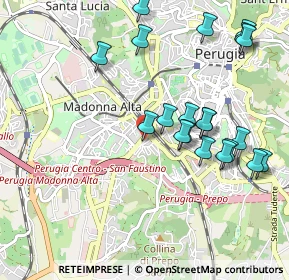 Mappa Via Antonietti Colomba, 06129 Perugia PG, Italia (1.099)