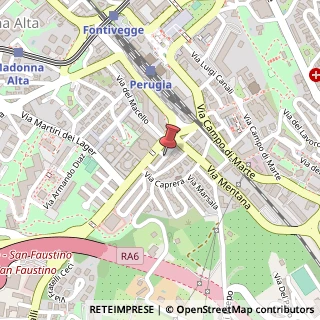 Mappa Via Colomba Antonietti,  32, 06129 Perugia, Perugia (Umbria)