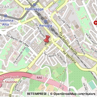 Mappa Via Settevalli, 11 F, 06100 Perugia, Perugia (Umbria)