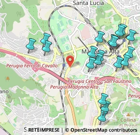 Mappa Viale Centova, 06127 Perugia PG, Italia (1.254)