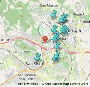 Mappa Viale Centova, 06127 Perugia PG, Italia (1.71462)