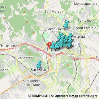 Mappa Viale Centova, 06127 Perugia PG, Italia (1.30667)