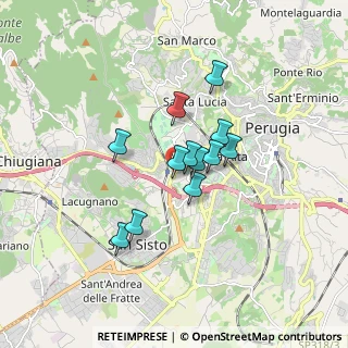 Mappa Viale Centova, 06127 Perugia PG, Italia (1.245)