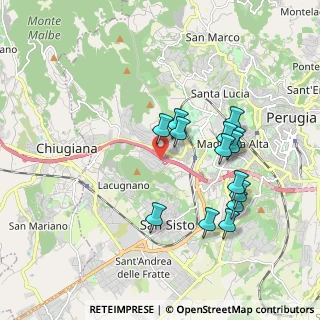 Mappa Via del Discobolo, 06127 Perugia PG, Italia (1.83429)