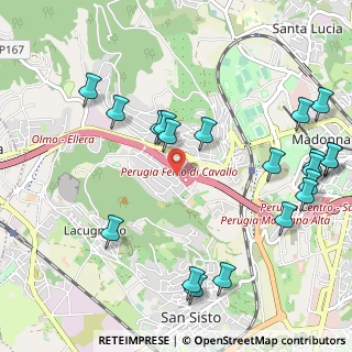 Mappa Via del Discobolo, 06127 Perugia PG, Italia (1.3475)