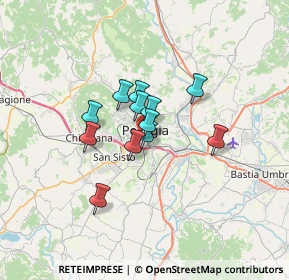 Mappa Via Claudio Monteverdi, 06121 Perugia PG, Italia (4.45833)