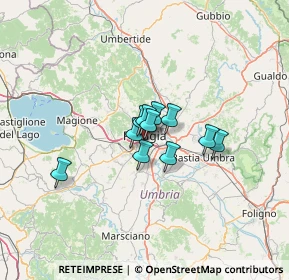 Mappa Via Claudio Monteverdi, 06121 Perugia PG, Italia (7.43455)