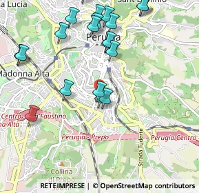 Mappa Via Claudio Monteverdi, 06121 Perugia PG, Italia (1.1925)