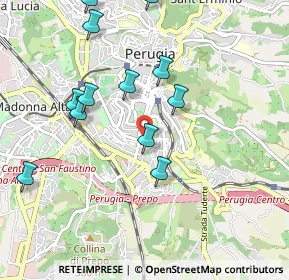 Mappa Via Claudio Monteverdi, 06121 Perugia PG, Italia (1.08)