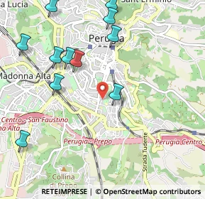 Mappa Via Claudio Monteverdi, 06121 Perugia PG, Italia (1.25455)