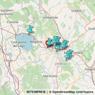 Mappa Via Pierluigi Nervi, 06070 Corciano PG, Italia (9.15727)