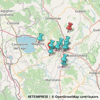 Mappa Via Pierluigi Nervi, 06070 Corciano PG, Italia (9.41182)