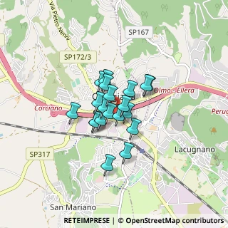 Mappa Via Pierluigi Nervi, 06070 Corciano PG, Italia (0.5125)