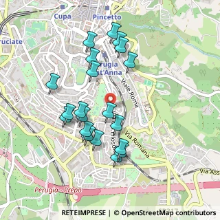 Mappa Via Pico della Mirandola, 06121 Perugia PG, Italia (0.468)