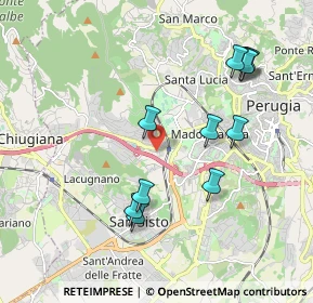 Mappa Via del Montaloco, 06127 Perugia PG, Italia (2.05273)