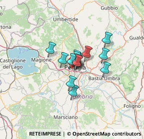 Mappa Via Martiri dei Lager, 06128 Perugia PG, Italia (6.79333)