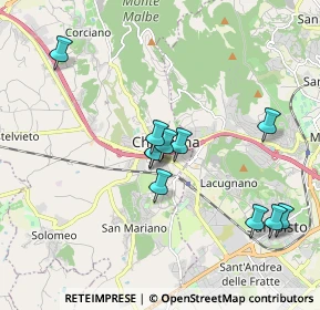 Mappa Via Nilde Iotti, 06073 Corciano PG, Italia (1.74818)