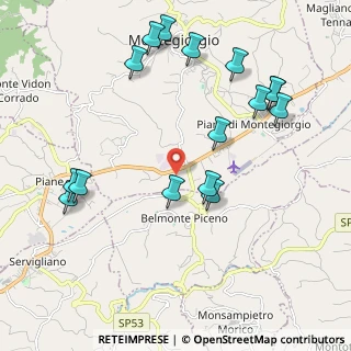Mappa Contrada Piane, 63833 Montegiorgio FM, Italia (2.395)