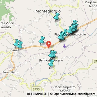 Mappa Contrada Piane, 63833 Montegiorgio FM, Italia (1.993)