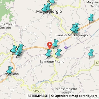 Mappa Contrada Piane, 63833 Montegiorgio FM, Italia (2.925)
