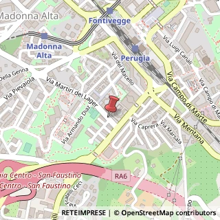 Mappa V. Mart. Lager, 118, 06128 Perugia, Perugia (Umbria)