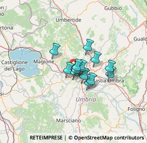 Mappa VIA, 06128 Perugia PG, Italia (7.83385)