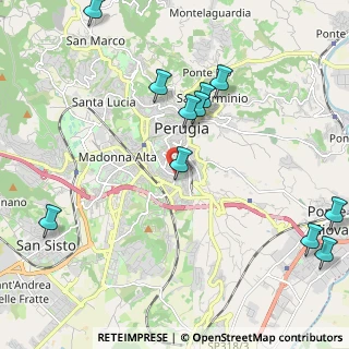 Mappa Via Fonti Coperte, 06121 Perugia PG, Italia (2.63818)