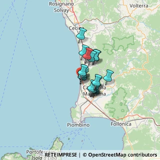 Mappa Via Fratelli Cervi, 57027 San Vincenzo LI, Italia (7.174)