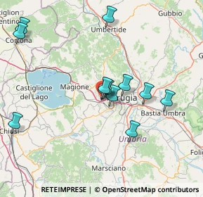 Mappa Via dell'Ottobre, 06073 Corciano PG, Italia (14.955)