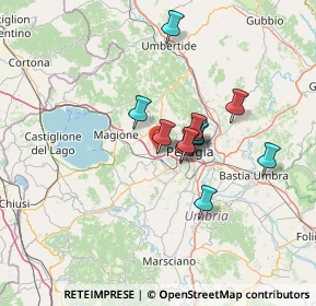 Mappa Via dell'Ottobre, 06073 Corciano PG, Italia (10.02167)