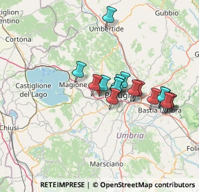 Mappa Via dell'Ottobre, 06073 Corciano PG, Italia (12.04529)