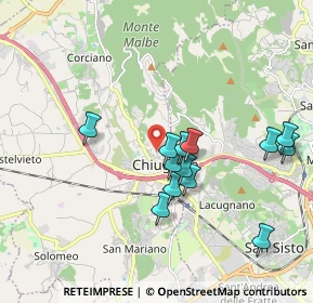 Mappa Via dell'Ottobre, 06073 Corciano PG, Italia (1.80308)