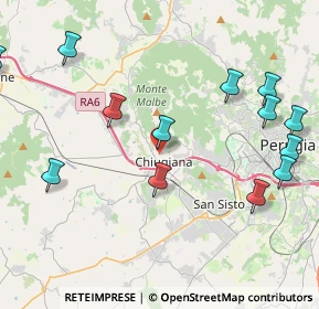 Mappa Via dell'Ottobre, 06073 Corciano PG, Italia (5.47286)