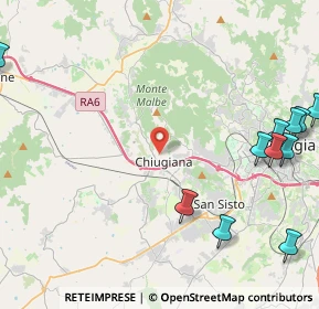 Mappa Via dell'Ottobre, 06073 Corciano PG, Italia (6.41455)