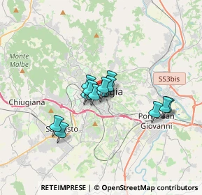 Mappa Via f. di lorenzo, 06121 Perugia PG, Italia (2.43)