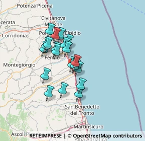Mappa Via Gaspare Spontini, 63824 Marina di Altidona FM, Italia (10.5935)