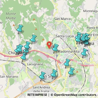 Mappa Via Pietro Brazzà, 06127 Perugia PG, Italia (2.6935)