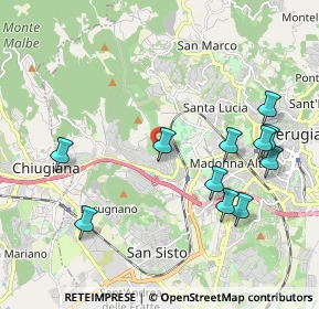 Mappa Via Pietro Brazzà, 06127 Perugia PG, Italia (2.25545)