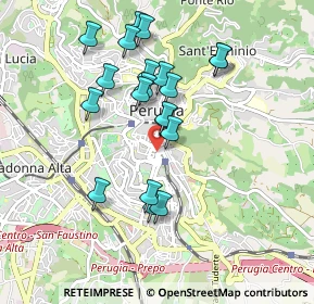 Mappa Via Guglielmo Marconi, 06121 Perugia PG, Italia (0.8795)