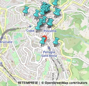 Mappa Via Guglielmo Marconi, 06121 Perugia PG, Italia (0.5225)